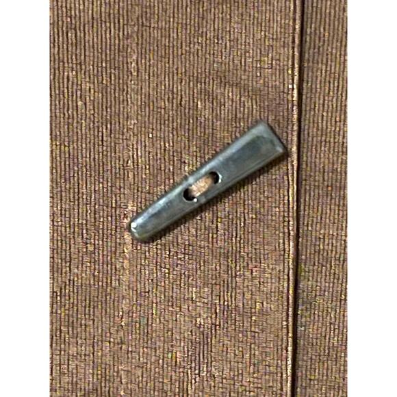 Chico's Travelers Size Small Brown Open Front Cardigan 3/4 Sleeves Back Detail - Picture 4 of 6